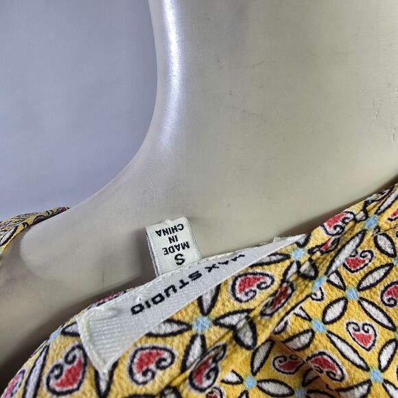 Max Studio Small Beige Ruffle Dress R8 - Picture 5 of 5